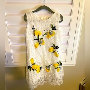 Lola and the Boys - Crystal Lemon Lace Dress